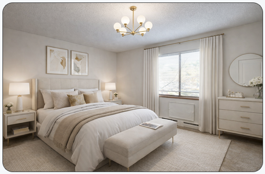 Woodland Apartments - Coventry RI - spacious bedroom