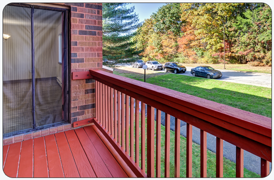Woodland Apartments - Coventry RI: Features and Amenities - Private Deck